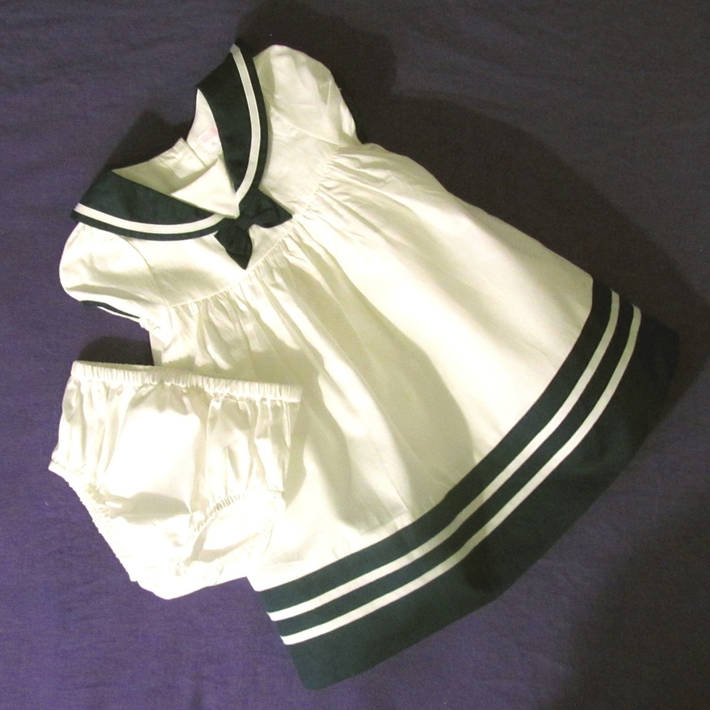 Janie and Jack Sailor Dress with Bloomers 3-6M